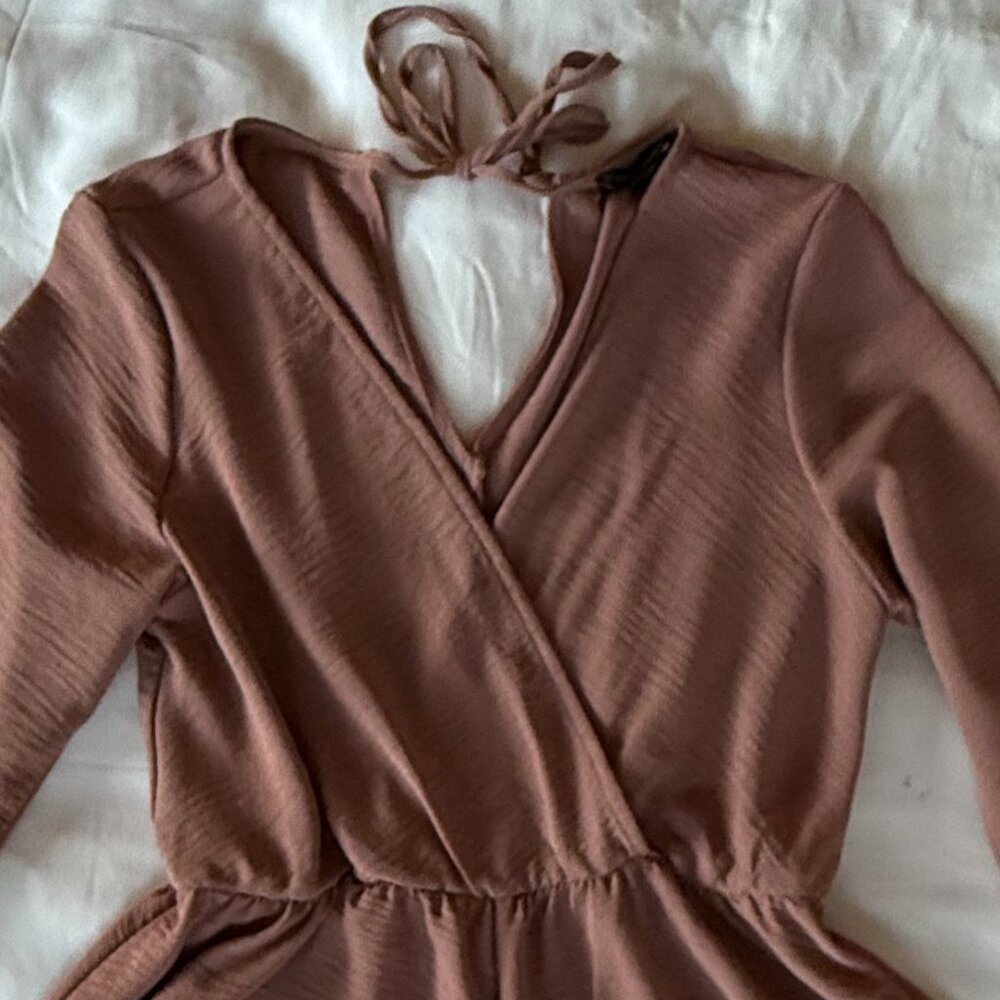 Final Touch Rust Romper - image 4